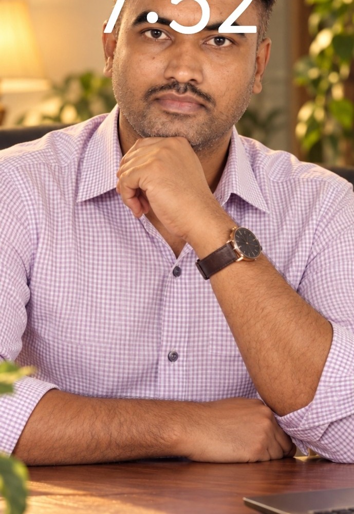 Basavaraj Kulali, casual portrait